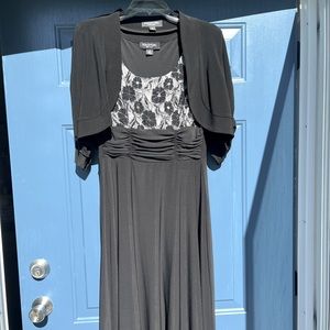 Perceptions New York, Special Occasion dress with matching shrug jacket.